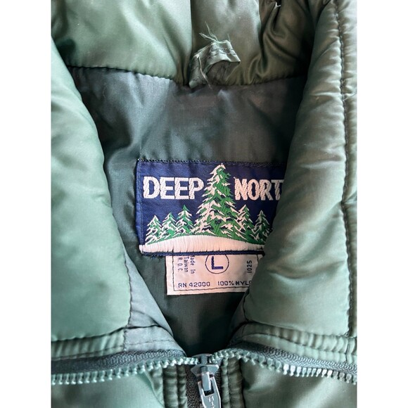 Vintage Deep North ski vest / jacket Large Green - Picture 2 of 9